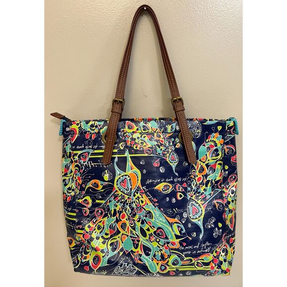Sakroots Denim Songbird Metro Tote bag - Picture 2 of 10